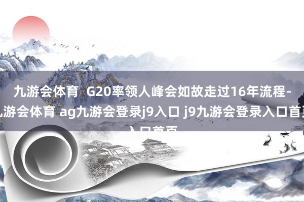 九游会体育  G20率领人峰会如故走过16年流程-九游会体育 ag九游会登录j9入口 j9九游会登录入口首页