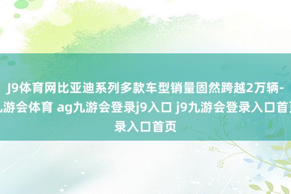 J9体育网比亚迪系列多款车型销量固然跨越2万辆-九游会体育 ag九游会登录j9入口 j9九游会登录入口首页