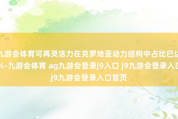 九游会体育可再灵活力在克罗地亚动力结构中占比已达29.4%-九游会体育 ag九游会登录j9入口 j9九游会登录入口首页