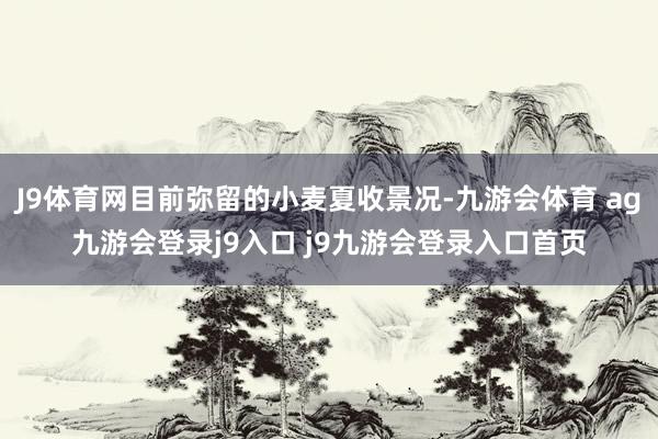 J9体育网目前弥留的小麦夏收景况-九游会体育 ag九游会登录j9入口 j9九游会登录入口首页