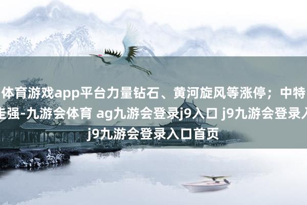 体育游戏app平台力量钻石、黄河旋风等涨停；中特估成见走强-九游会体育 ag九游会登录j9入口 j9九游会登录入口首页
