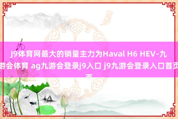 J9体育网最大的销量主力为Haval H6 HEV-九游会体育 ag九游会登录j9入口 j9九游会登录入口首页