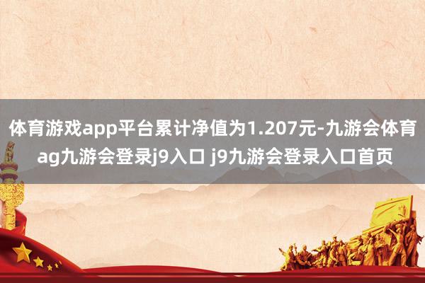 体育游戏app平台累计净值为1.207元-九游会体育 ag九游会登录j9入口 j9九游会登录入口首页