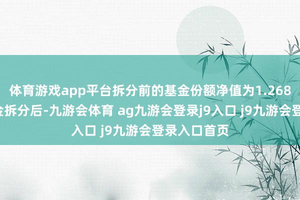 体育游戏app平台拆分前的基金份额净值为1.2683元；该基金拆分后-九游会体育 ag九游会登录j9入口 j9九游会登录入口首页