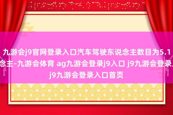 九游会j9官网登录入口汽车驾驶东说念主数目为5.15亿东说念主-九游会体育 ag九游会登录j9入口 j9九游会登录入口首页