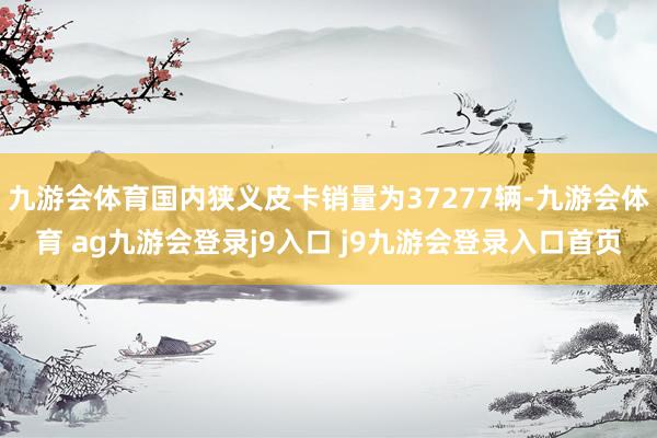 九游会体育国内狭义皮卡销量为37277辆-九游会体育 ag九游会登录j9入口 j9九游会登录入口首页