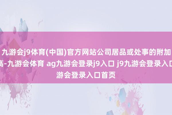 九游会j9体育(中国)官方网站公司居品或处事的附加值不高-九游会体育 ag九游会登录j9入口 j9九游会登录入口首页