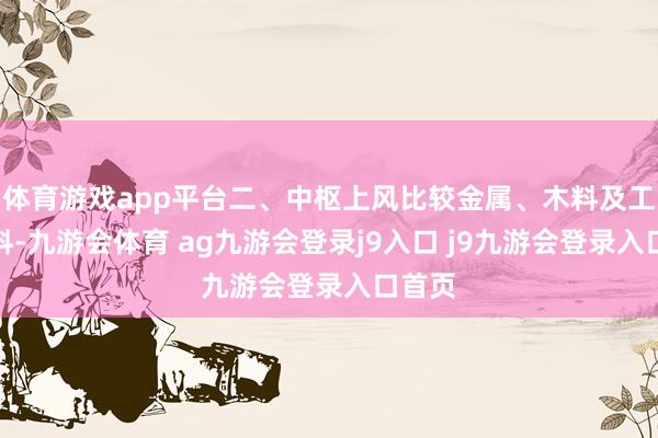 体育游戏app平台二、中枢上风比较金属、木料及工程塑料-九游会体育 ag九游会登录j9入口 j9九游会登录入口首页
