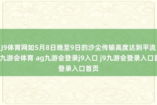 J9体育网如5月8日晚至9日的沙尘传输高度达到平流层-九游会体育 ag九游会登录j9入口 j9九游会登录入口首页