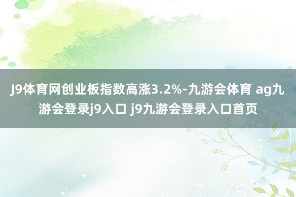 J9体育网创业板指数高涨3.2%-九游会体育 ag九游会登录j9入口 j9九游会登录入口首页